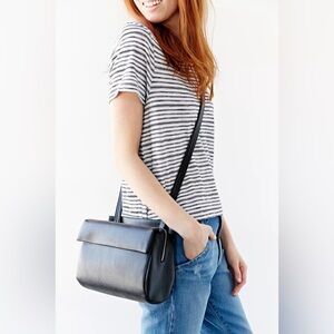 Matt & Nat Blinkin Vegan Leather Crossbody Bag | Gravel Grey